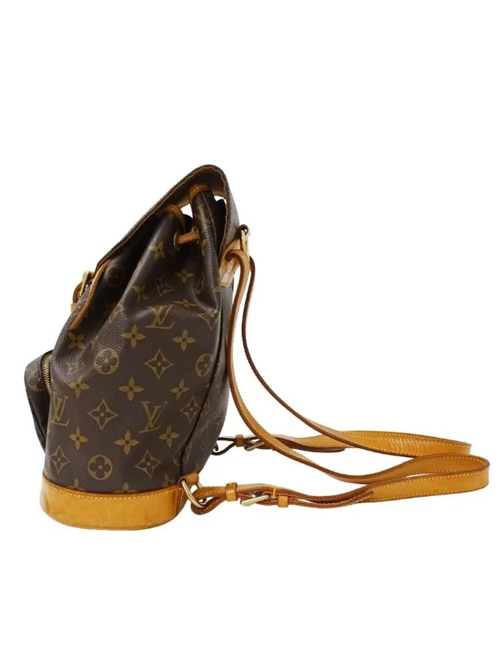 Louis Vuitton Backpack Monogram Canvas Montsouris MM Brown Adults Going